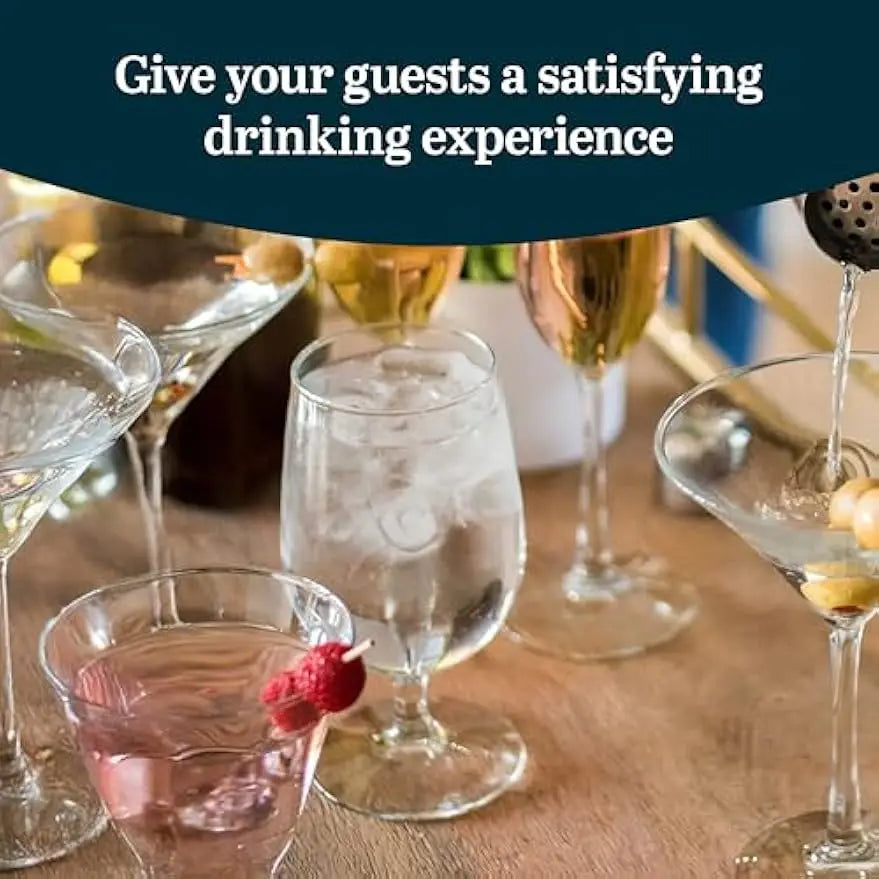 Clear Stemmed  16 oz Water Goblet Set of 6