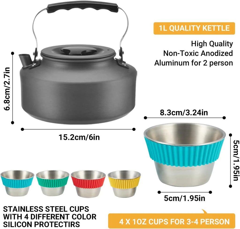 Camping 24 Pcs Cookware Set