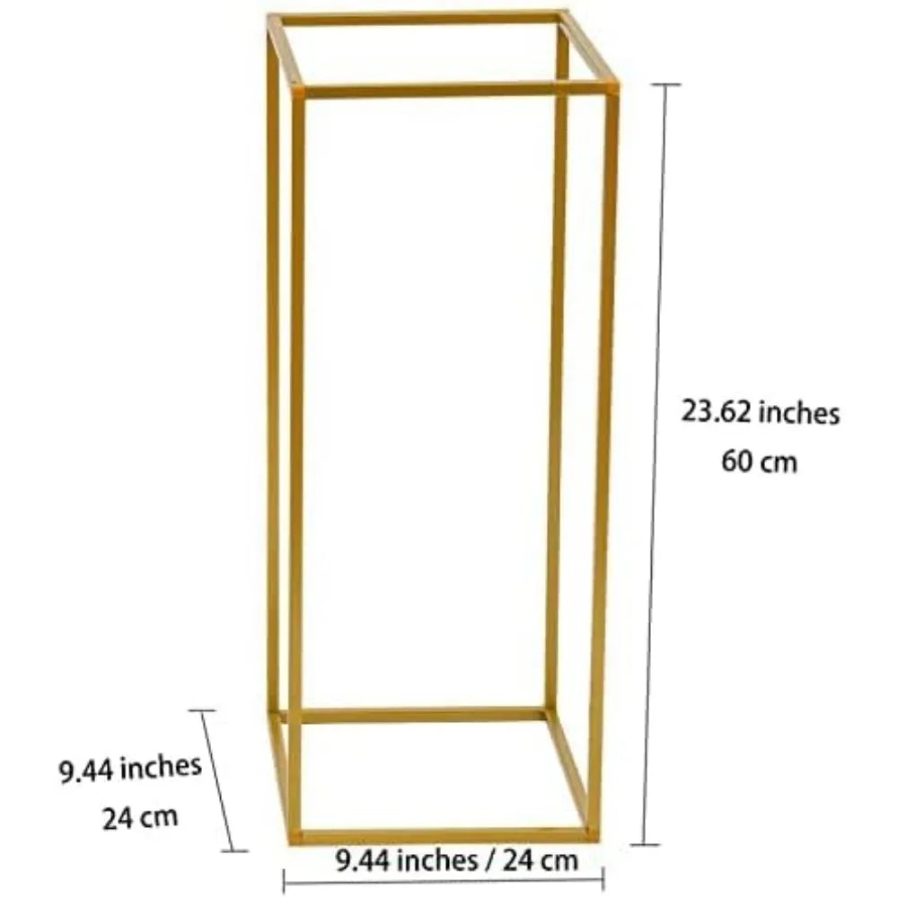10 Pcs - Gold Flower Centerpiece Vase