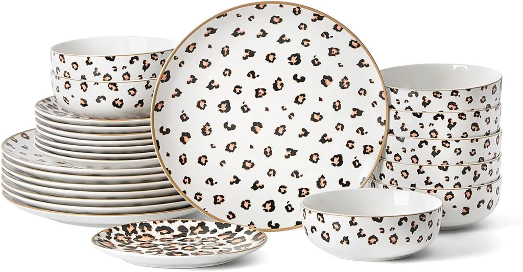24-Piece Dinnerware Set, Porcelain