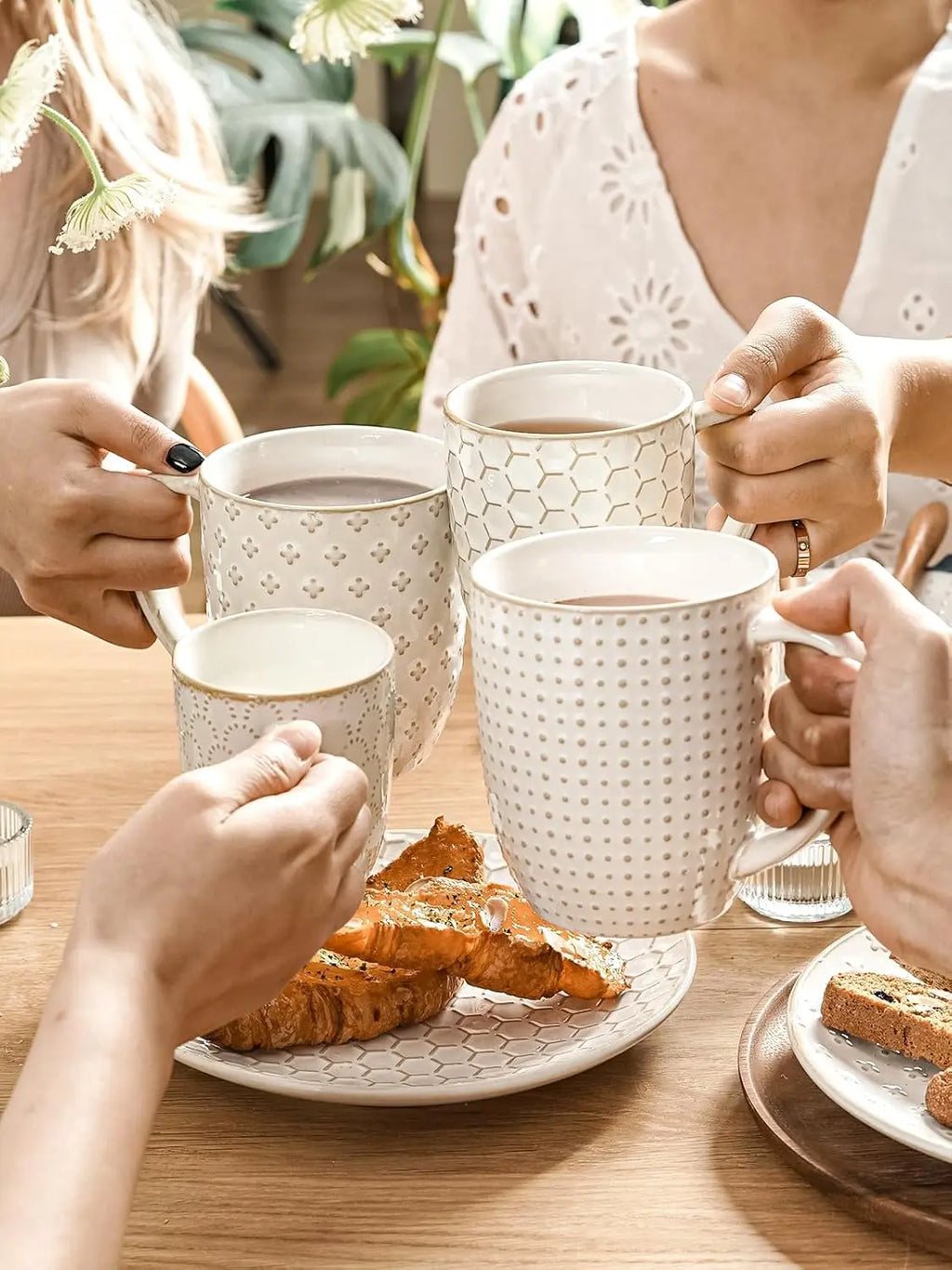 Set Of 4 16 oz Tea Cups