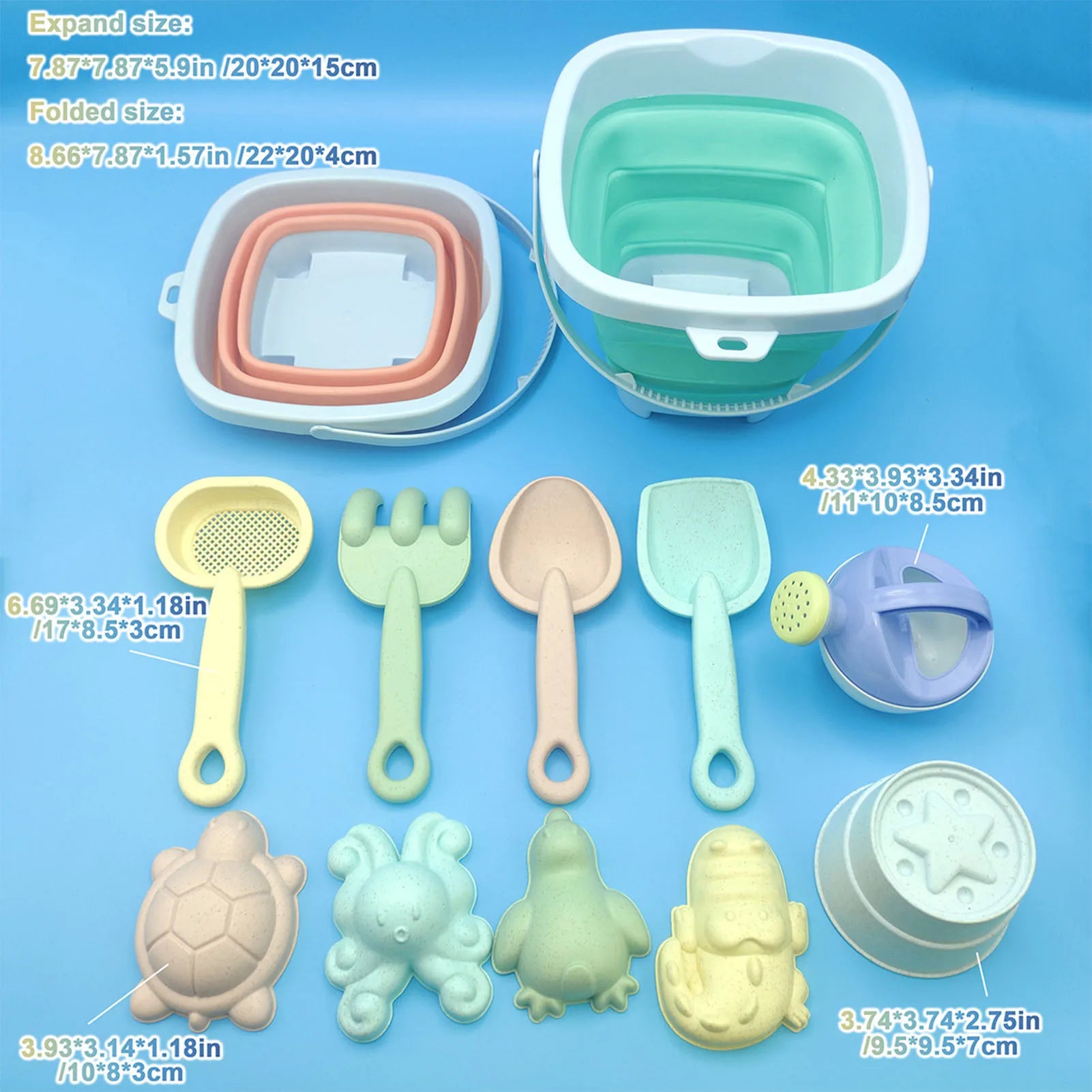 Foldable Beach Toys Set