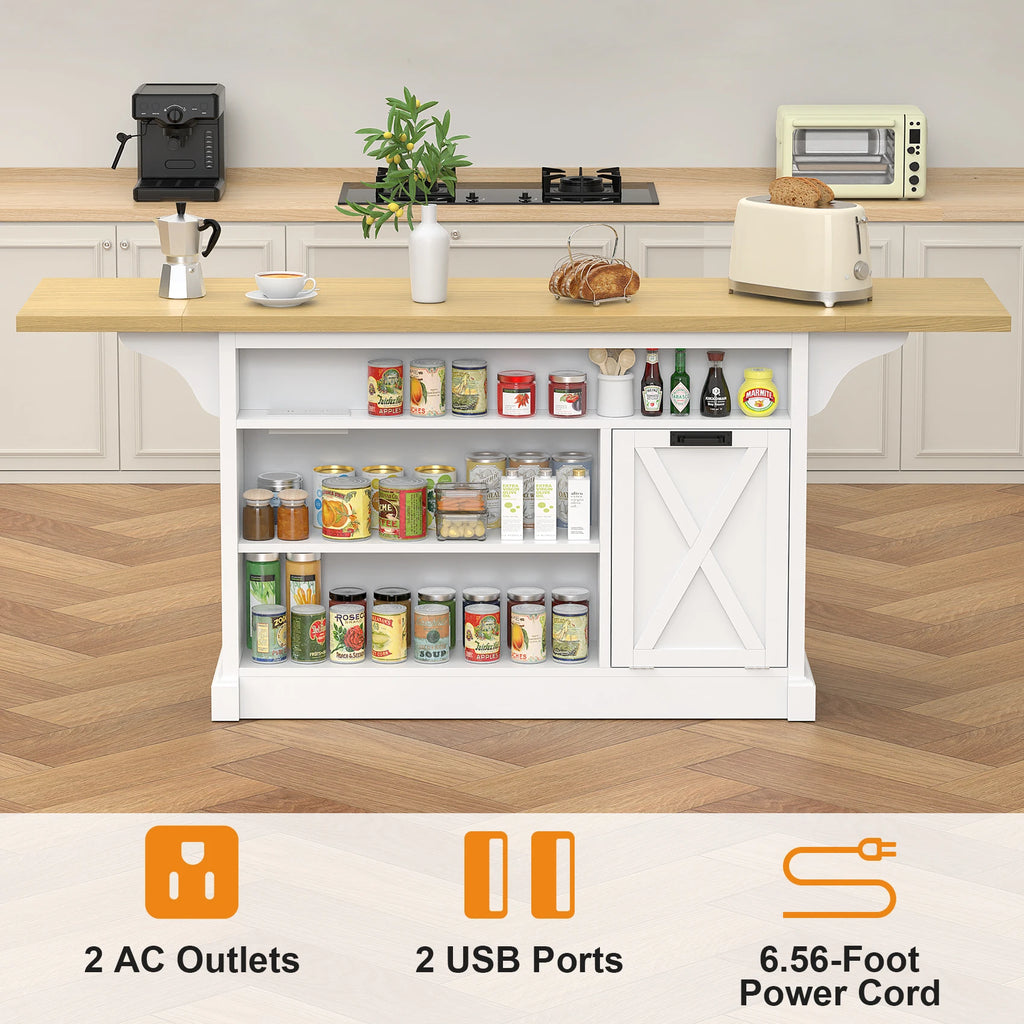 Large 73"  Kitchen Island