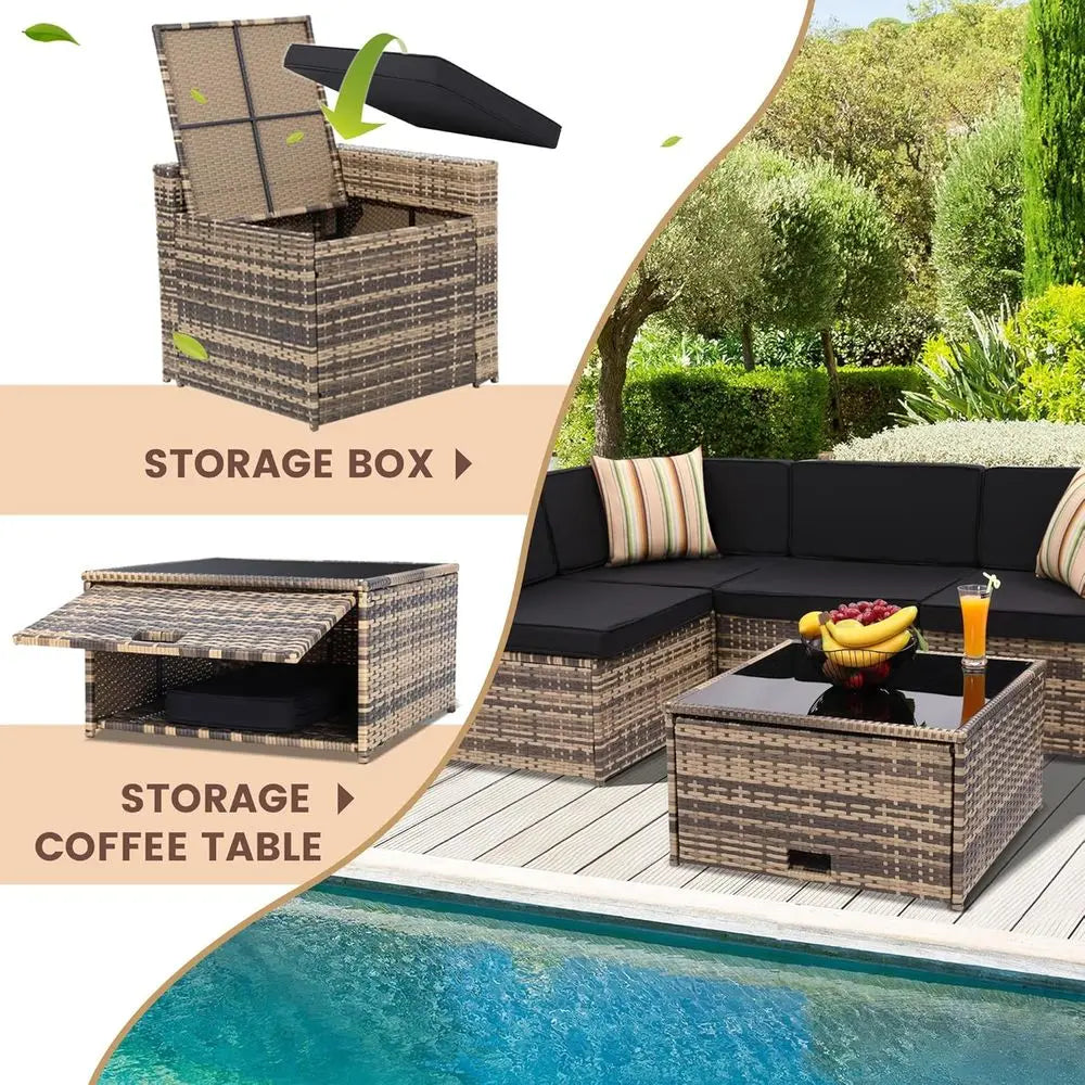 8-Piece Outdoor  Patio Furniture Set