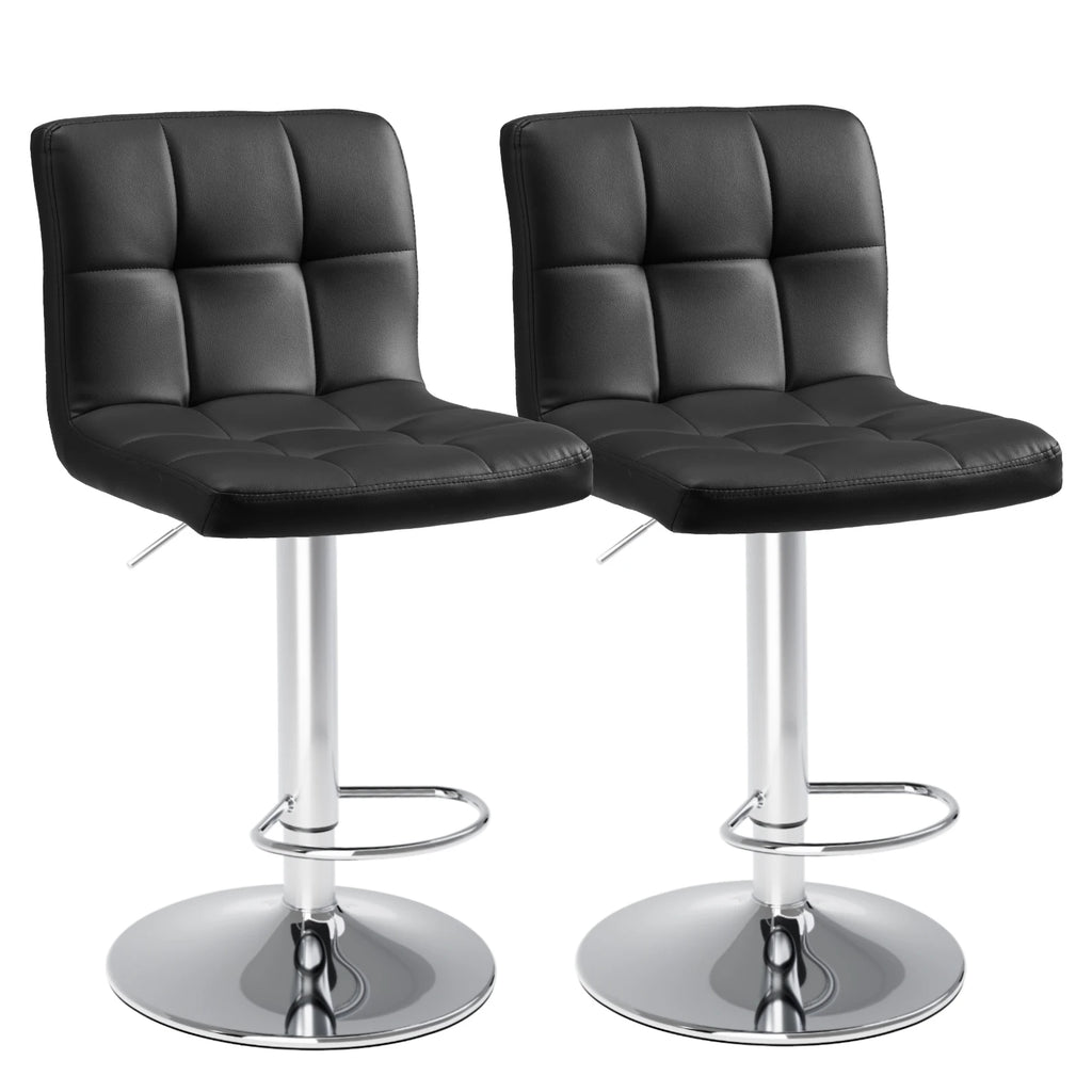 Leather Bar Stools Set of 2