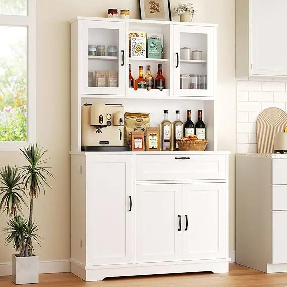 "Elevated Kitchen Pantry Cabinet with Storage