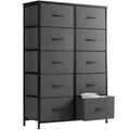 Bedside Table w/ 10  Drawers Wardrobe