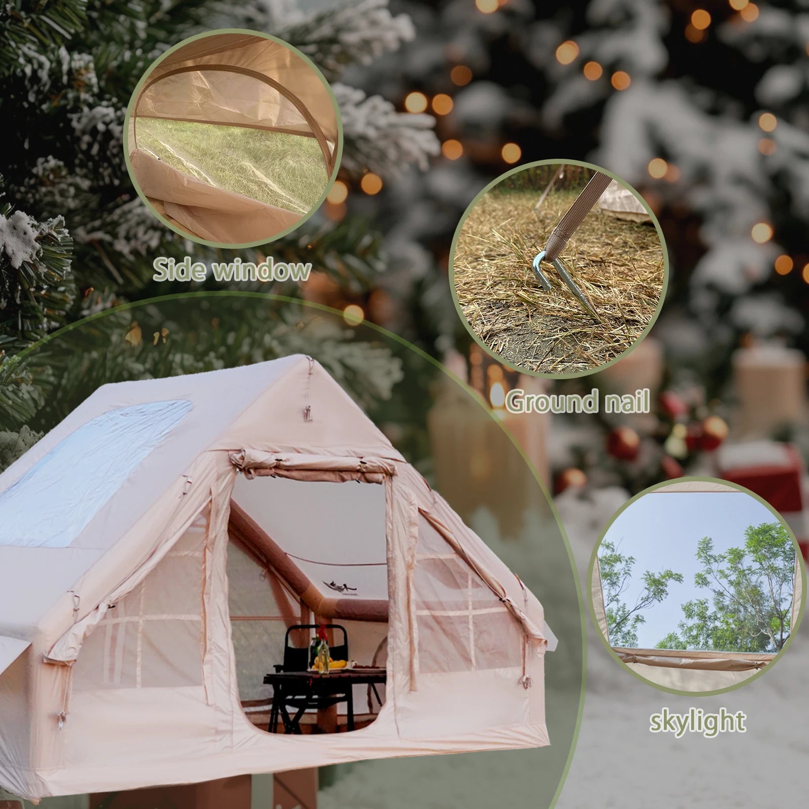 4-8 Person Inflatable Camping Tent
