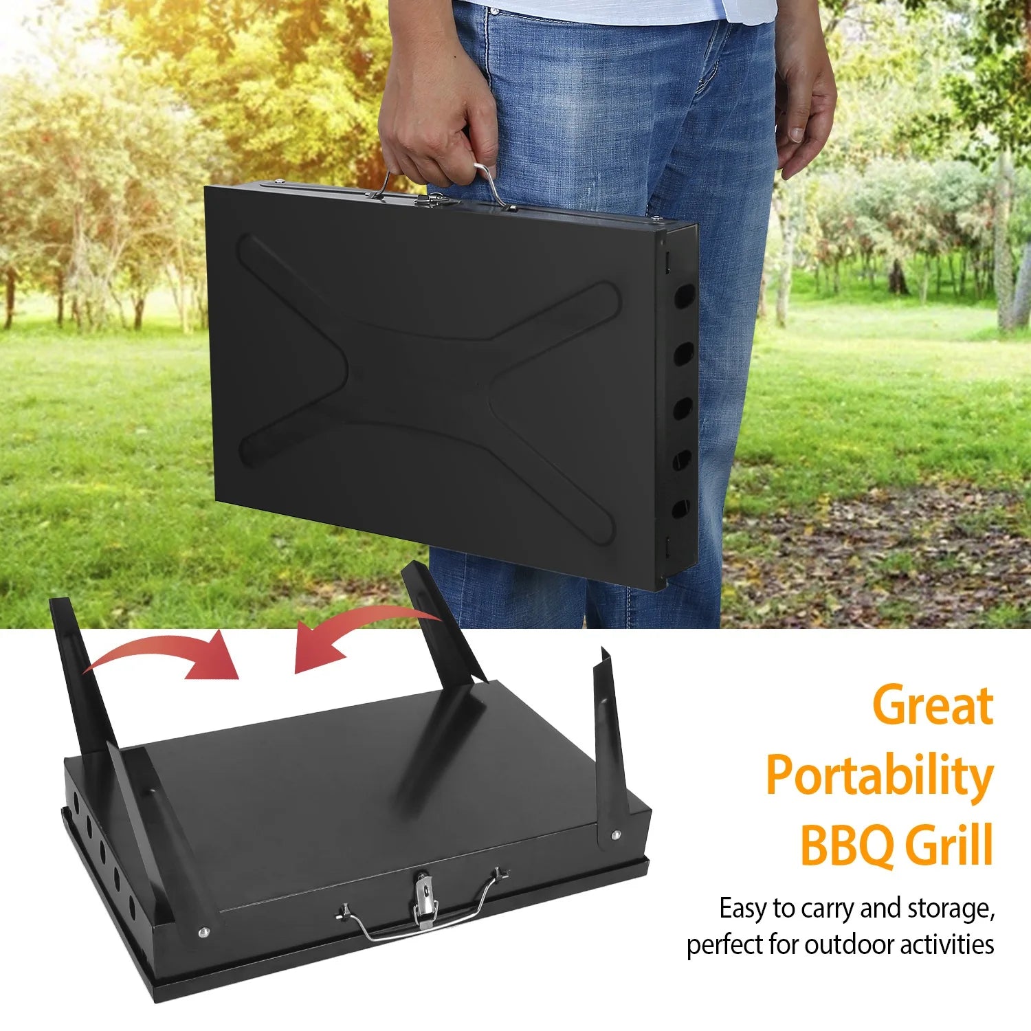 Portable Charcoal BBQ Grill