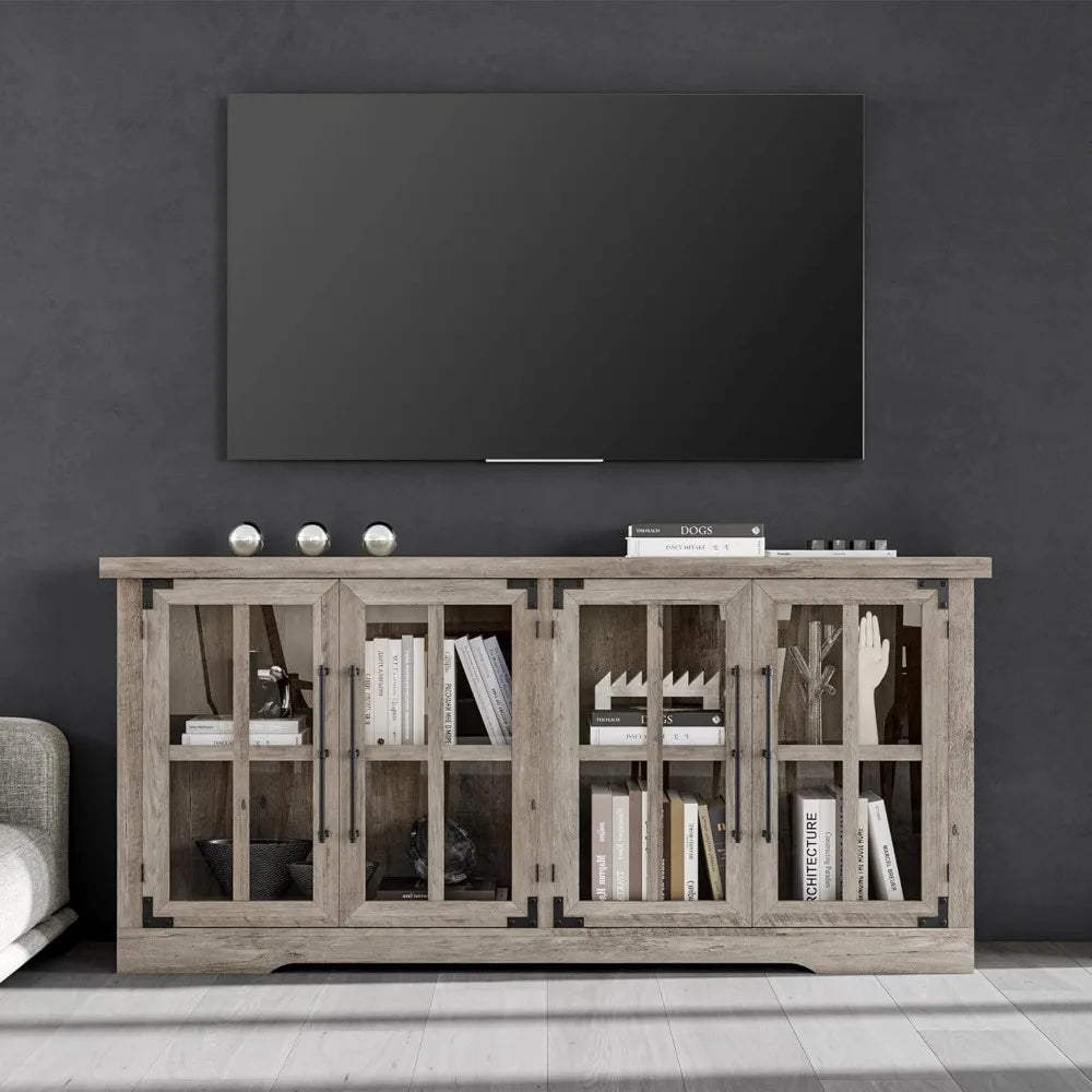 farmhouse 63" buffet sideboard cabinet