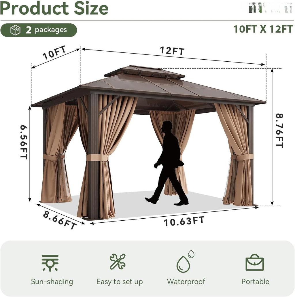 12'x10' Hardtop Gazebo