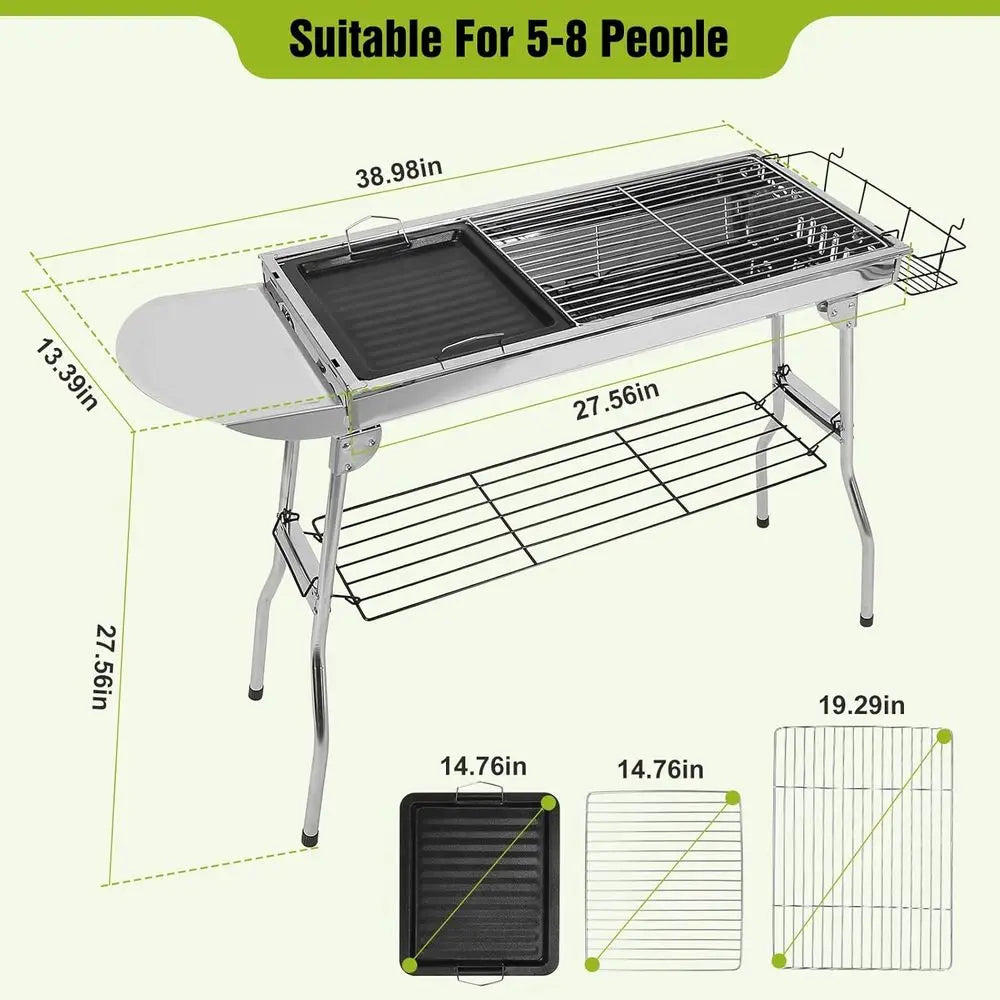 Stainless Steel Outdoor Kebab Grill