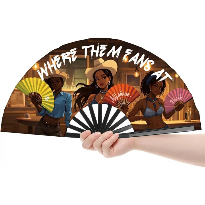 Large Festival Hand Folding Fans