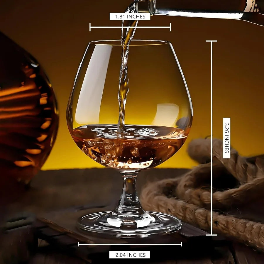 Crystal Snifter Glasses for Bourbon