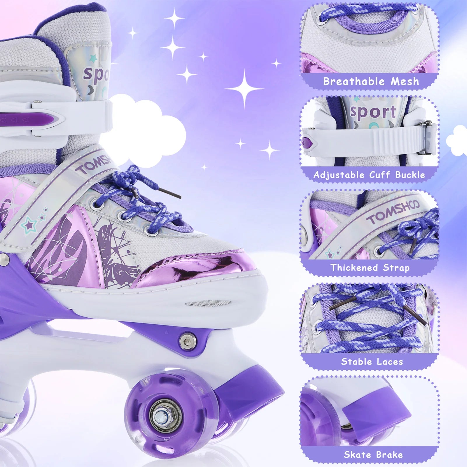 Portable Roller Skates for Kids