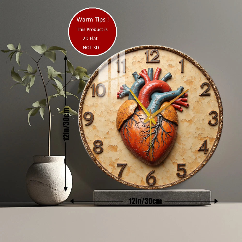 Tempered Glass Wall Clock
