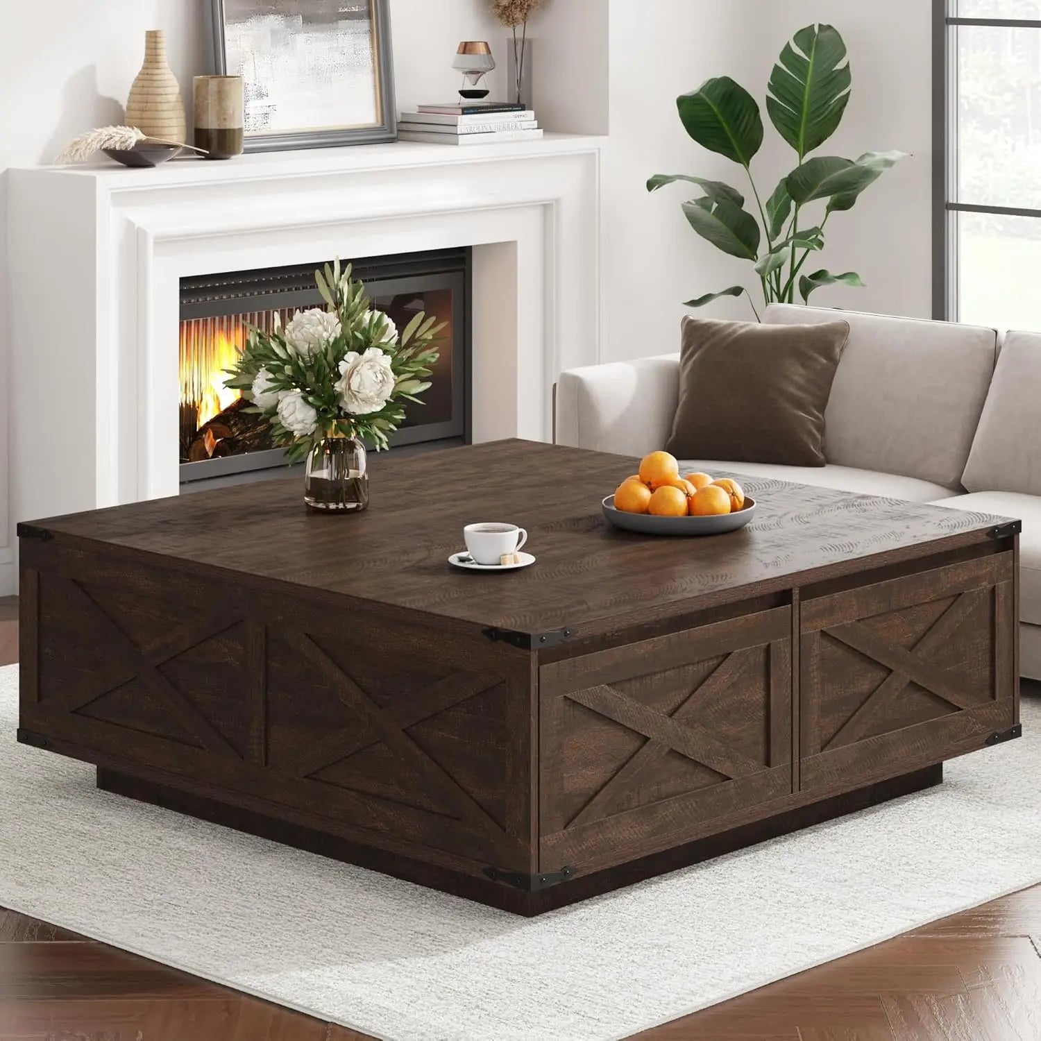 47” Farmhouse Square Coffee Table