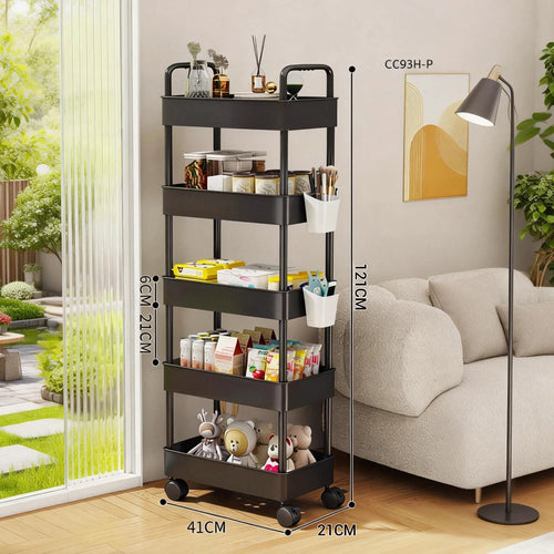 5 Levels Trolley with Wheels and Handle