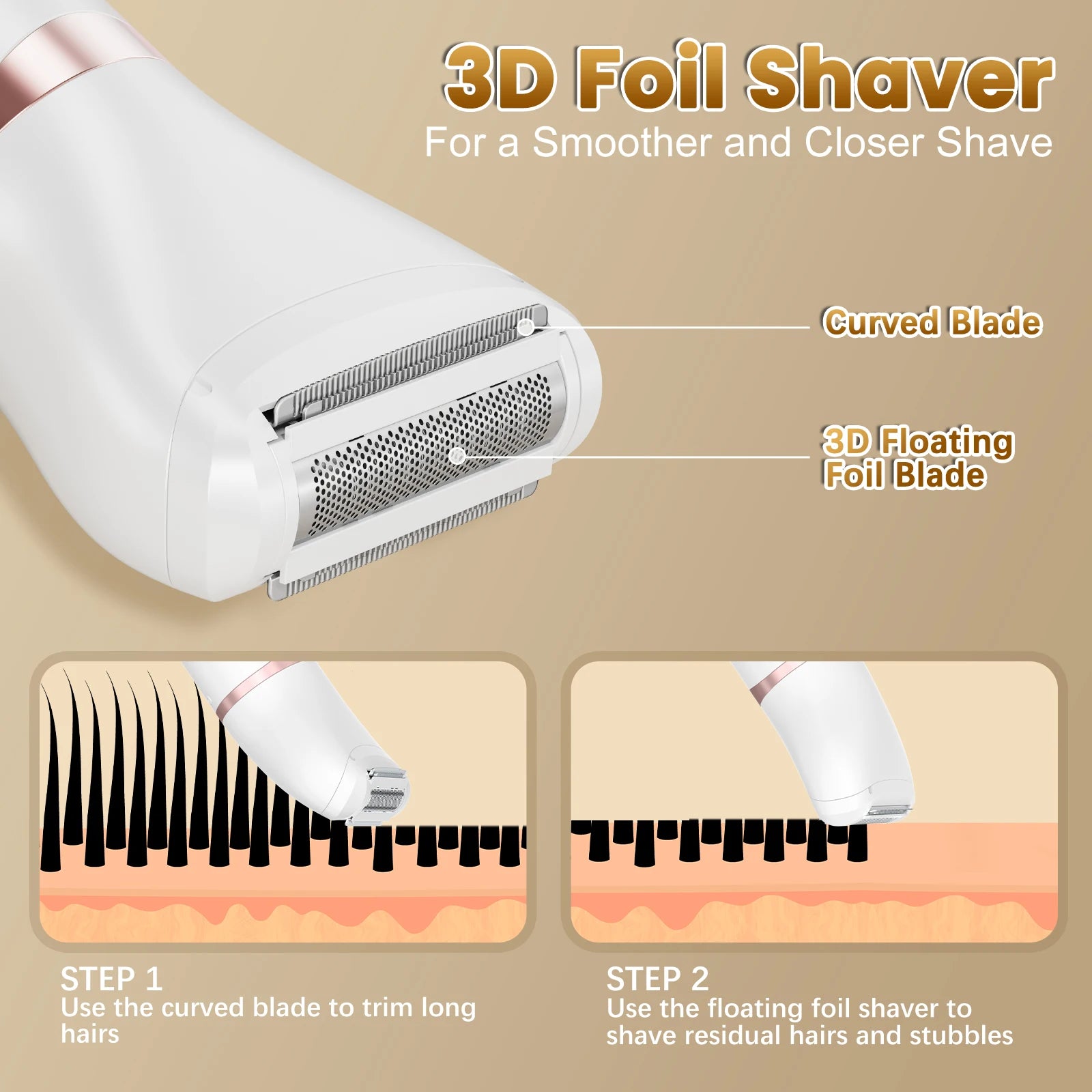 Women's Waterproof Body Trimmer