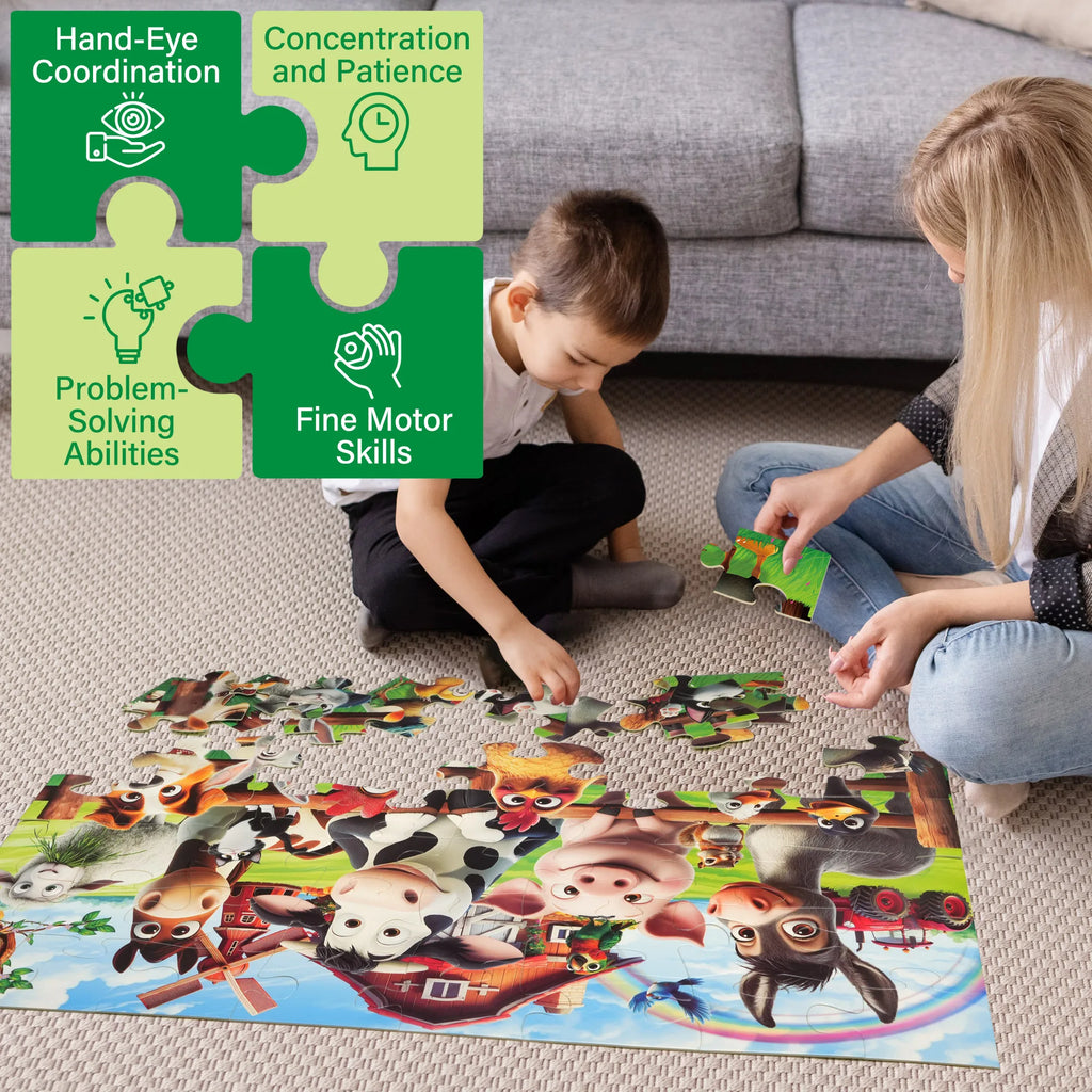 Forty Eight Piece Floor Puzzles for Kids
