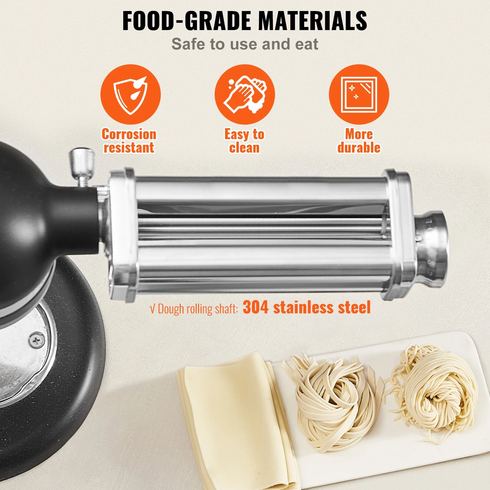 Pasta Attachment for KitchenAid Stand Mixer