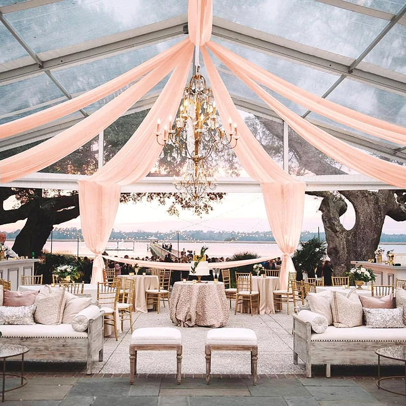 Wedding Chiffon Ceiling Drapes