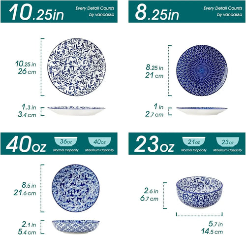 24 Pieces Dinnerware Set
