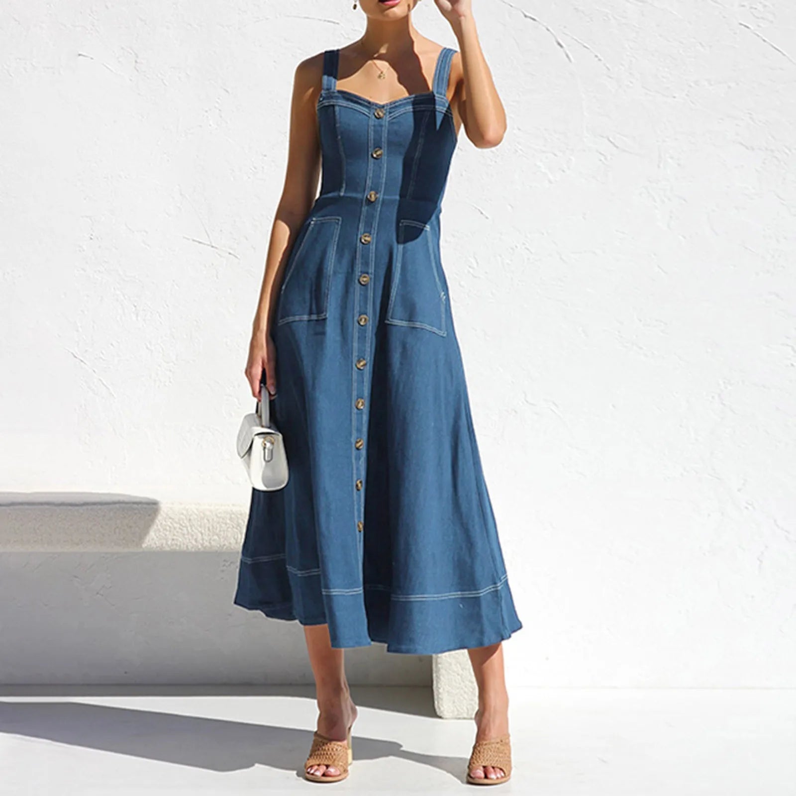 Elegant Denim Dress