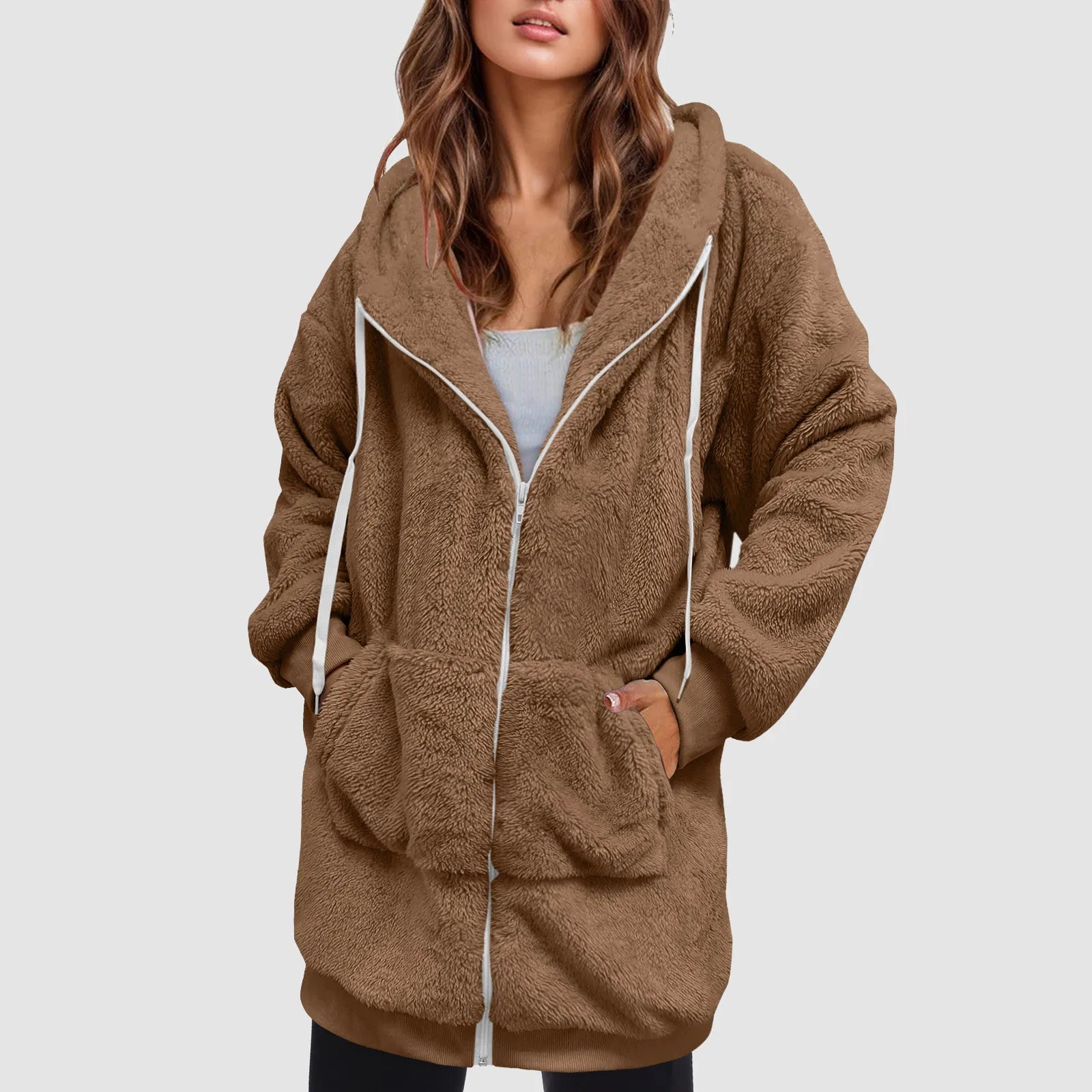 Hooded  Sweatshirt Jacket
