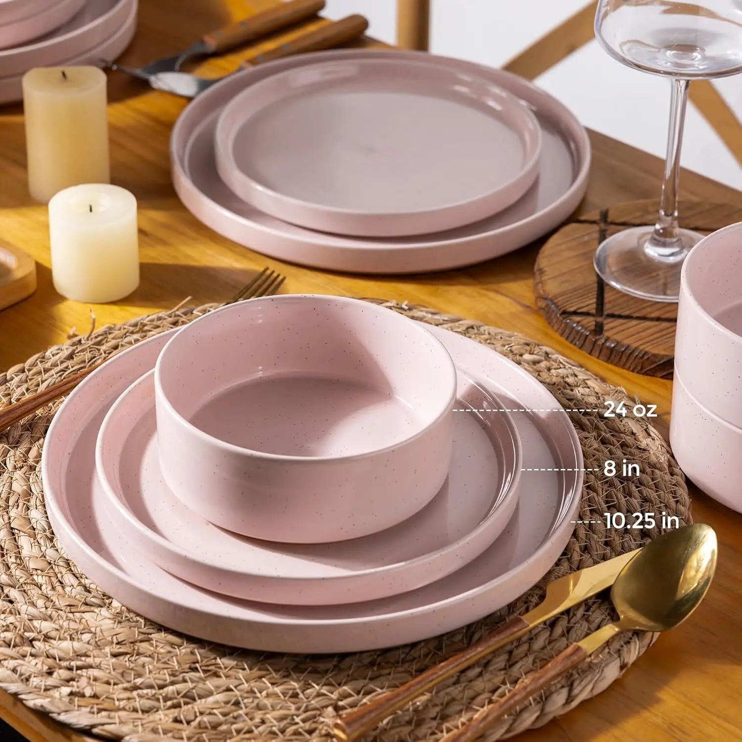 Ceramic Dinnerware Set for 4,