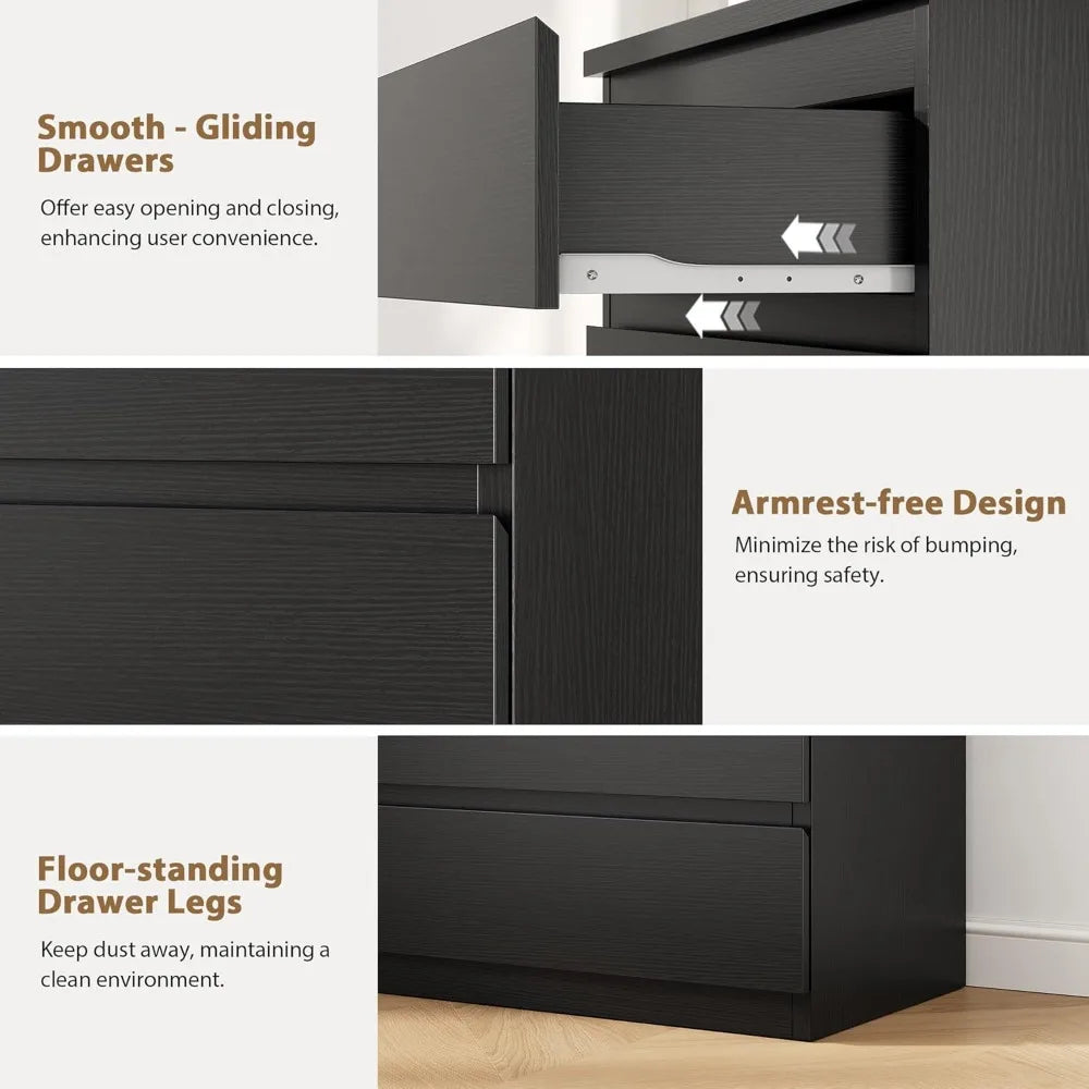 Modern 5 Drawer Dresser