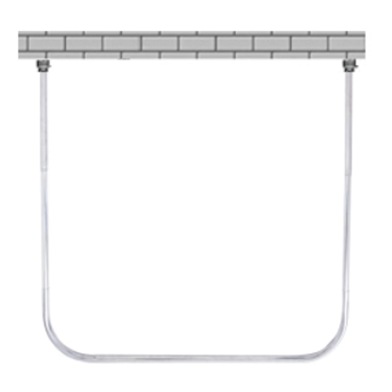 U Shape Shower Curtain Bar