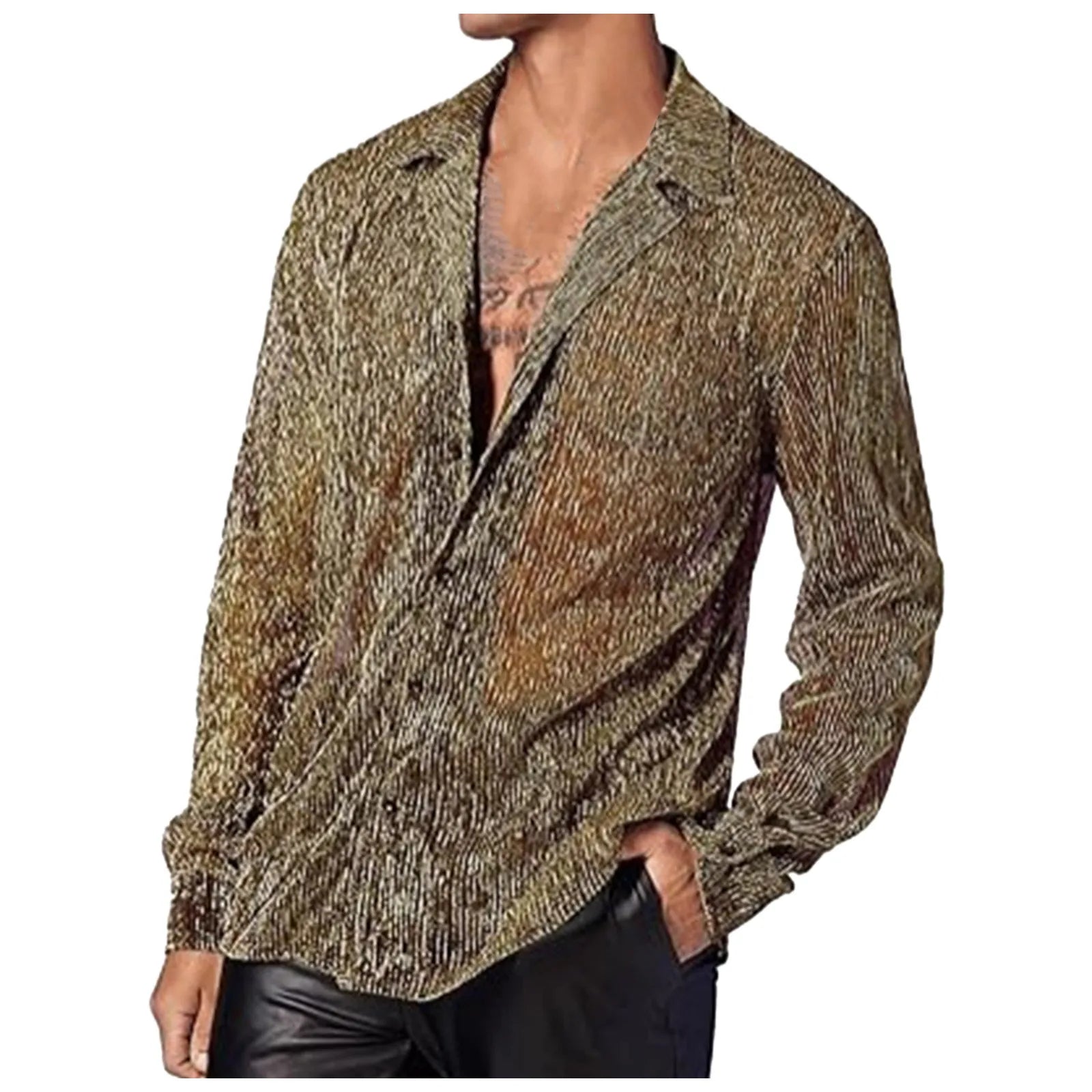 Men's  See Through Shirt