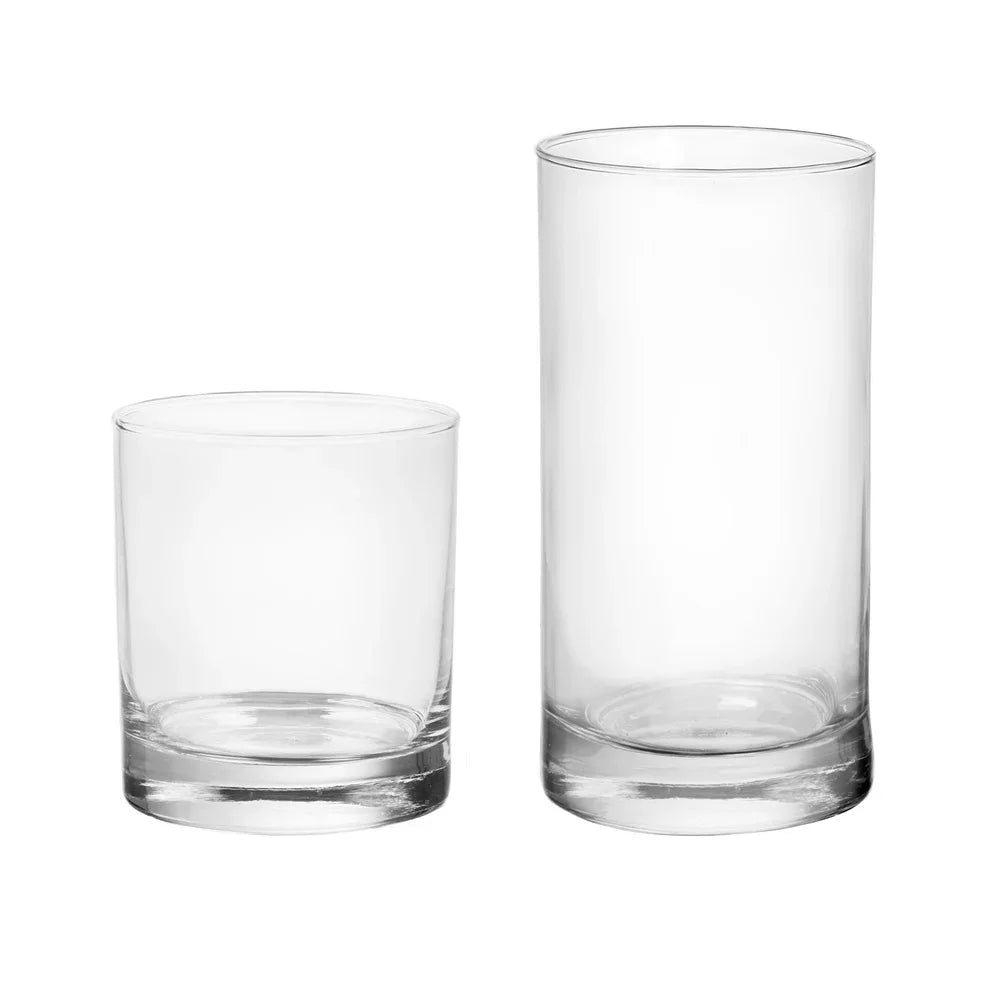 Twelve  Piece Clear Drinkware Set