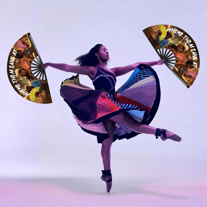 Large Festival Hand Folding Fans