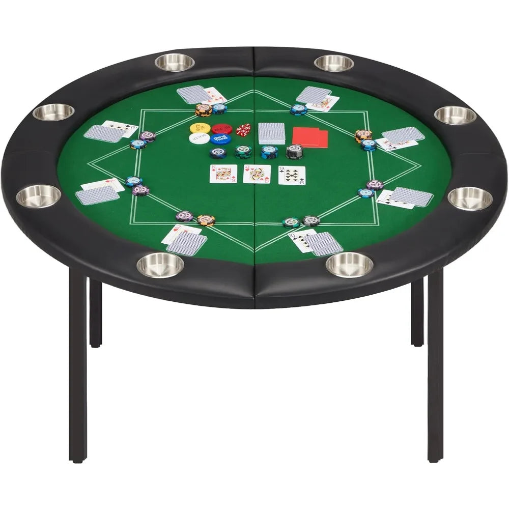 Foldable 8 Player Poker Table