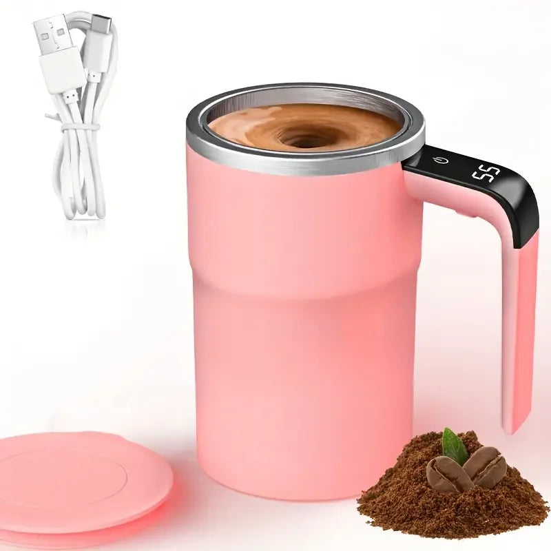 Smart mixing coffee cup LED display
