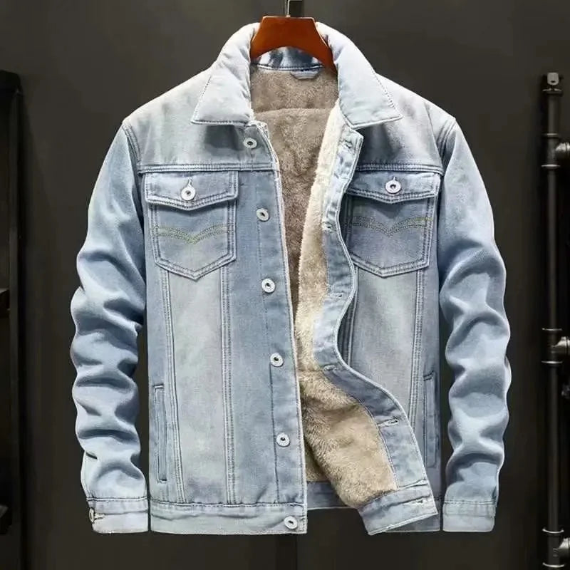Fleece-Lined Denim Jacket