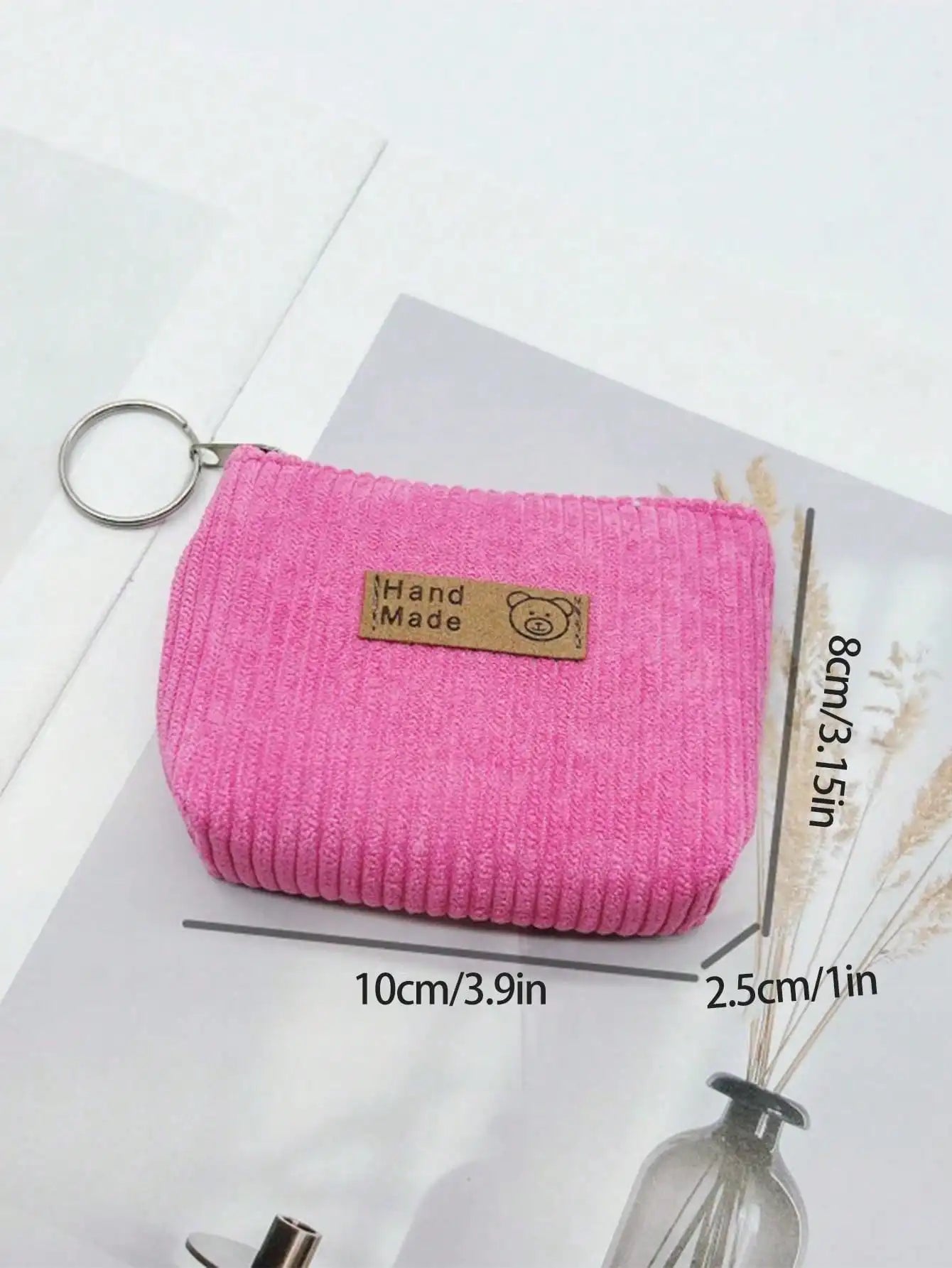 1/3/6 Pcs/Set Mini Corduroy Coin Purses