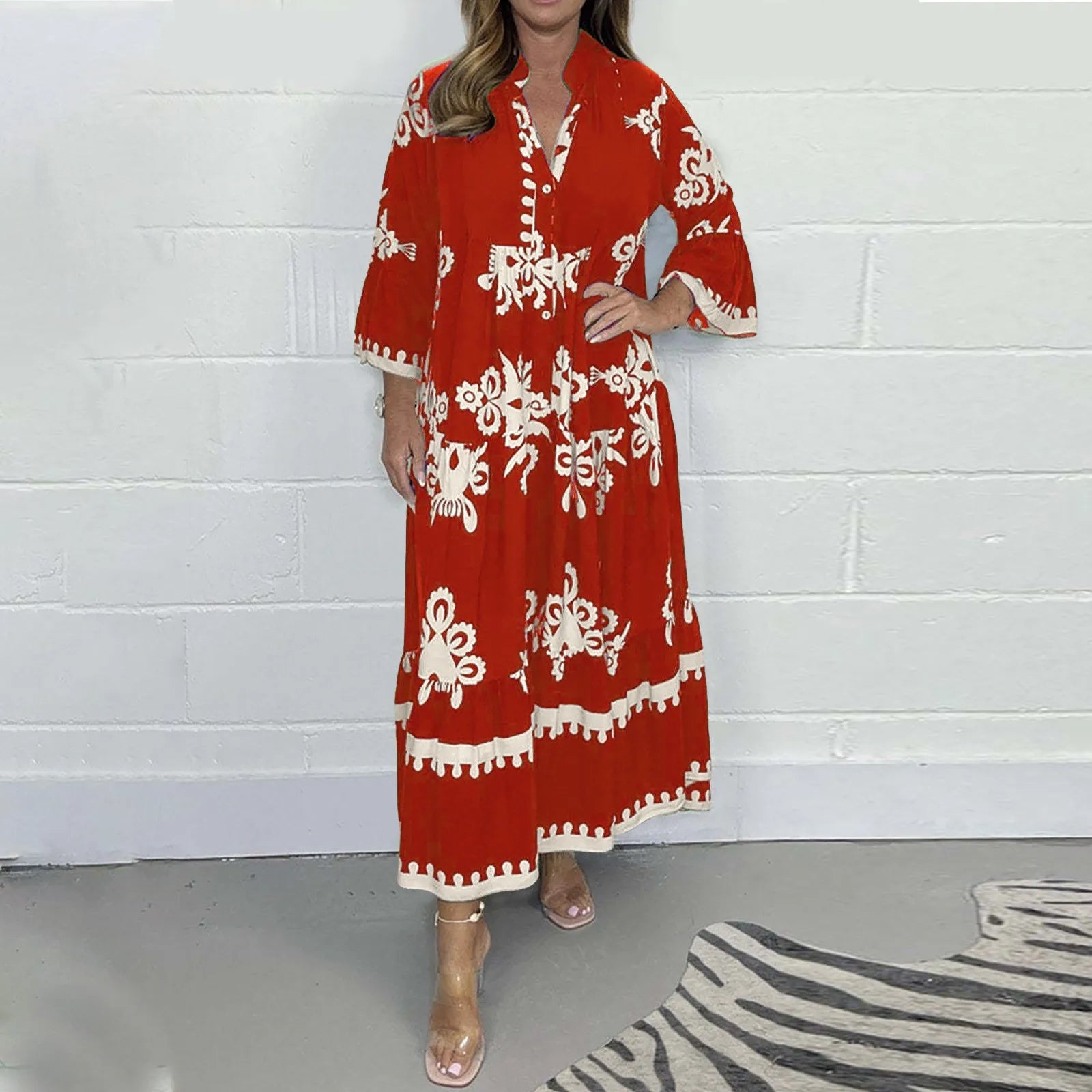 Retro Summer Casual  Dress