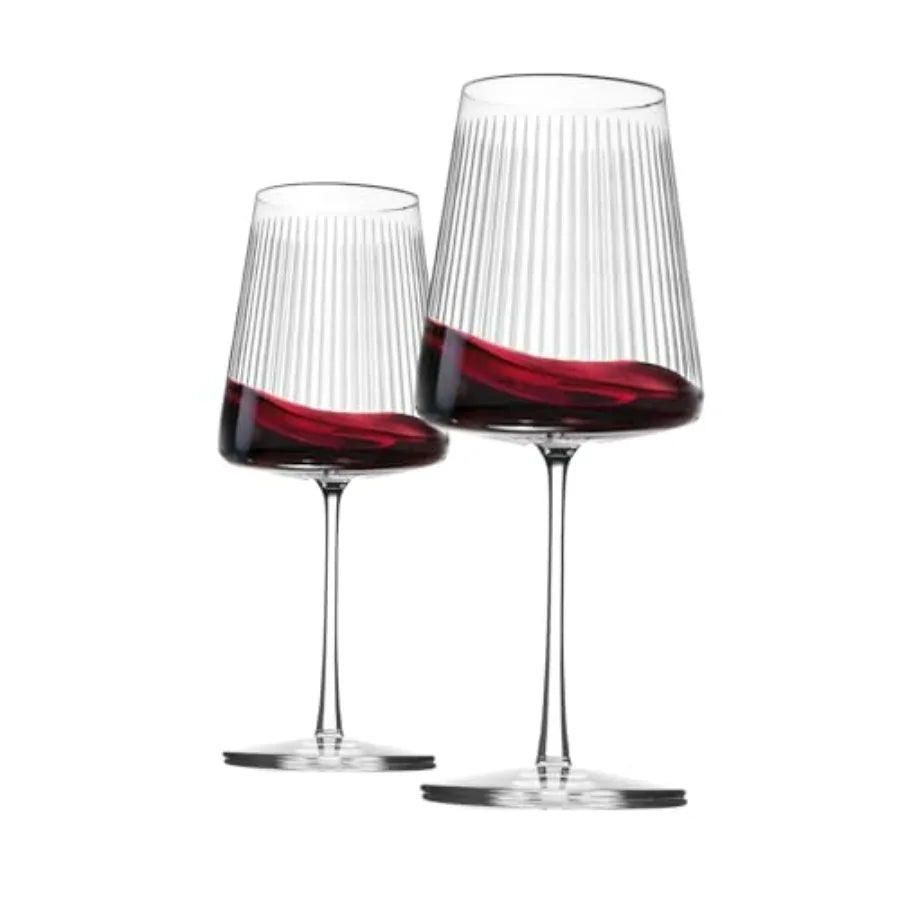 Bordeaux Wine Glass Set of 6 Stemmed Glasses