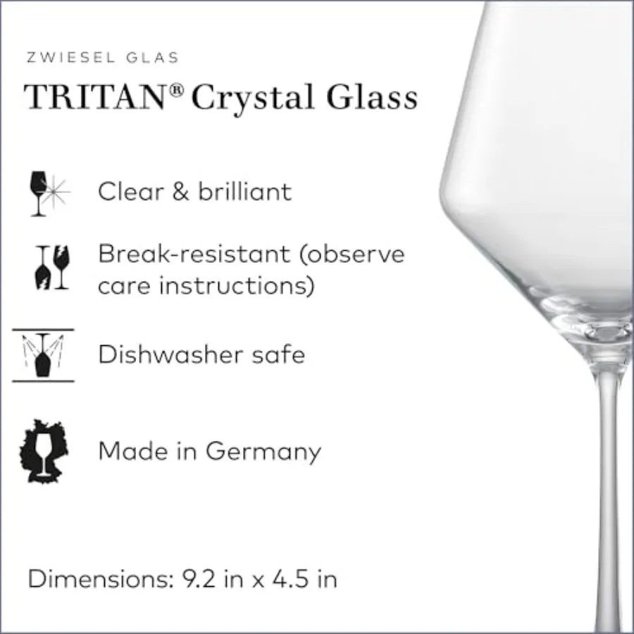 Elegant  Burgundy  Wine Glass Set of 6