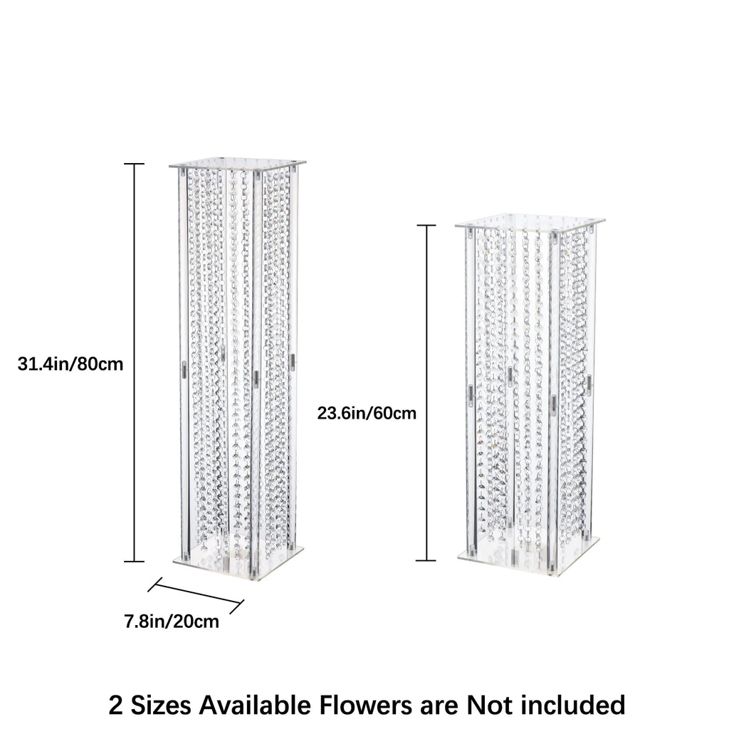 4Pcs Wedding Flower Centerpiece Vase