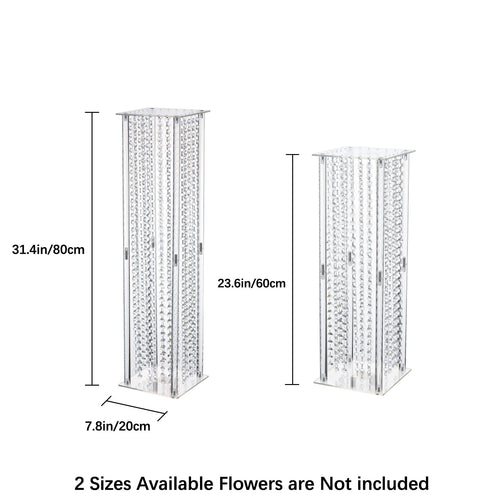 4Pcs Wedding Flower Centerpiece Vase