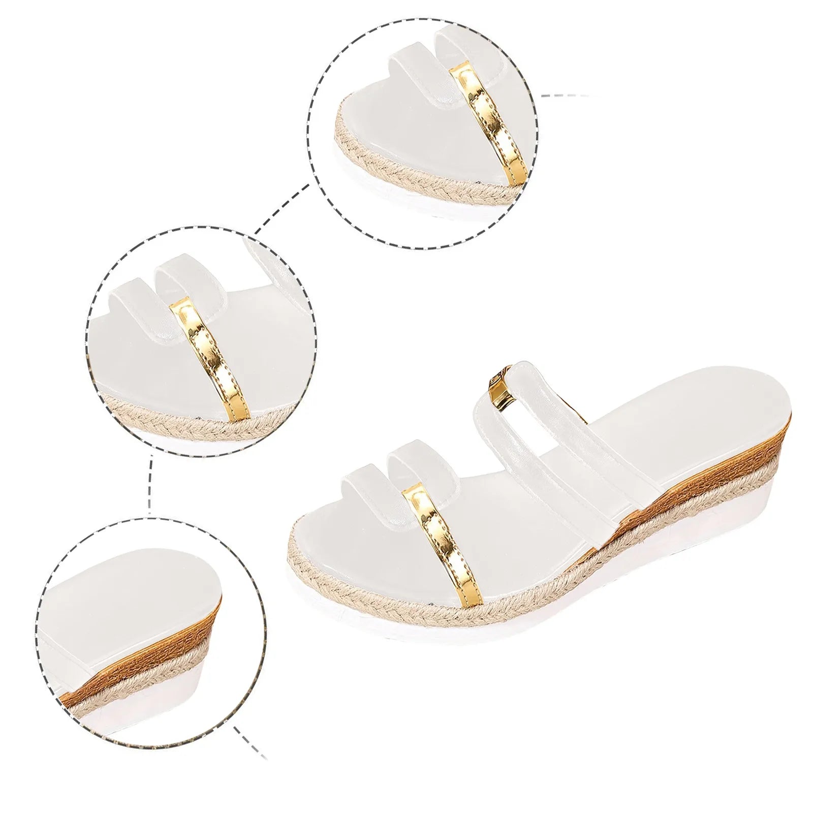 Dressy Comfortable Slope Sandals