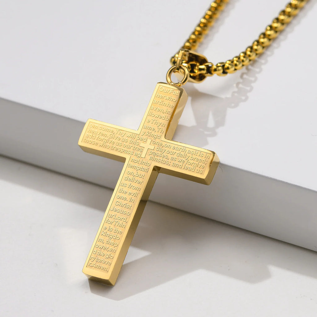 Titanium Steel Cross Necklace