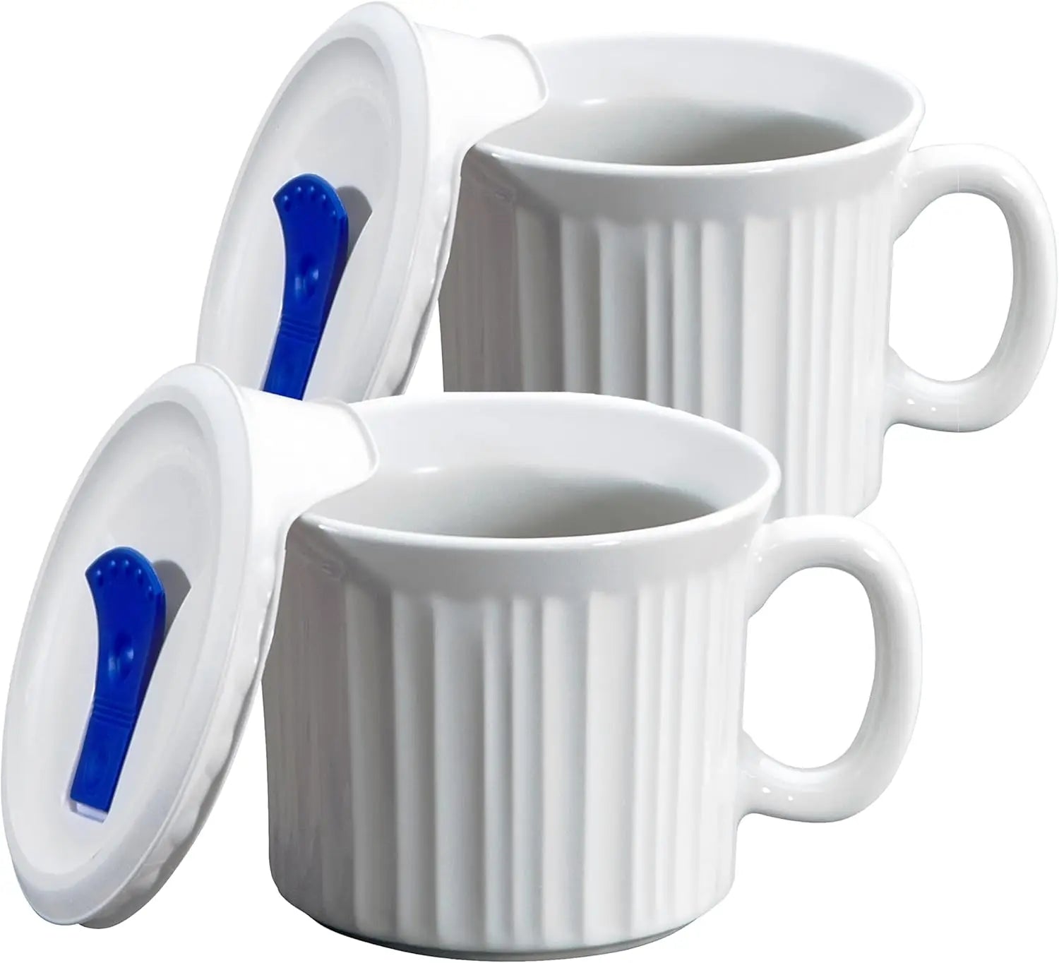 Ceramic Meal Mugs with BPA-Free Vented Lids