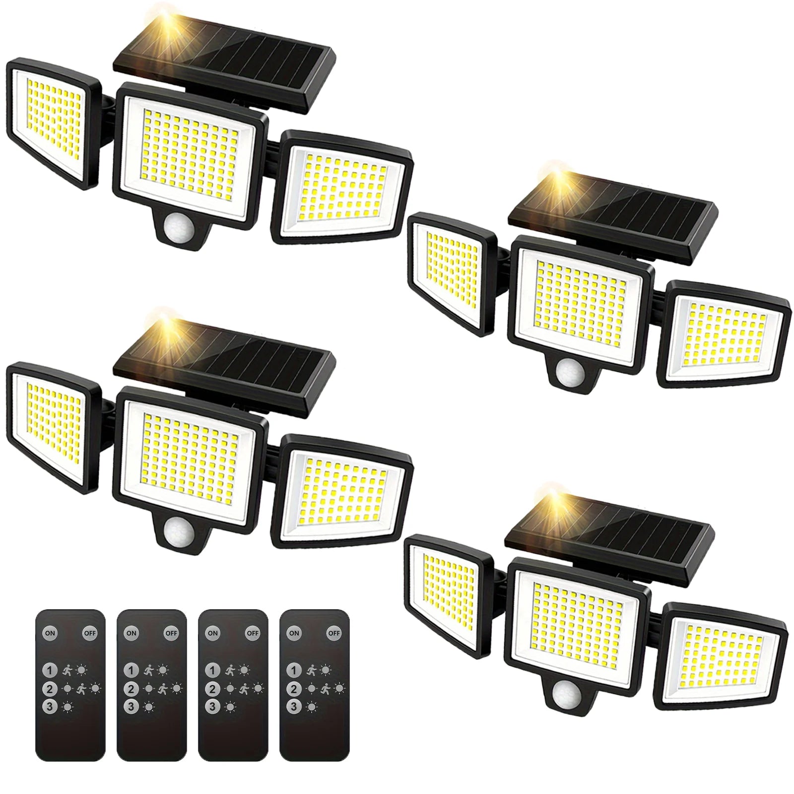 3-Head Solar Outdoor Light