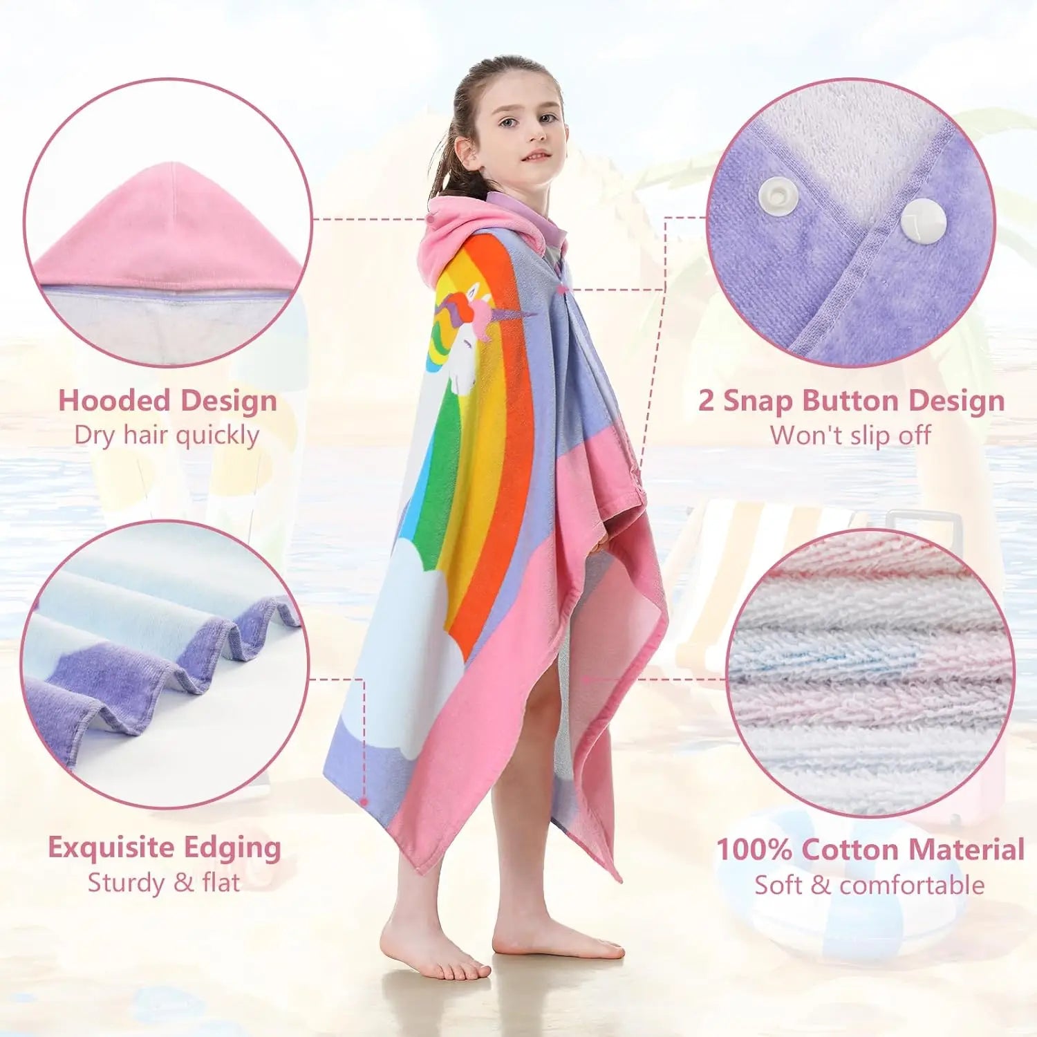 Super Soft & Thick Cotton Hooded Towels