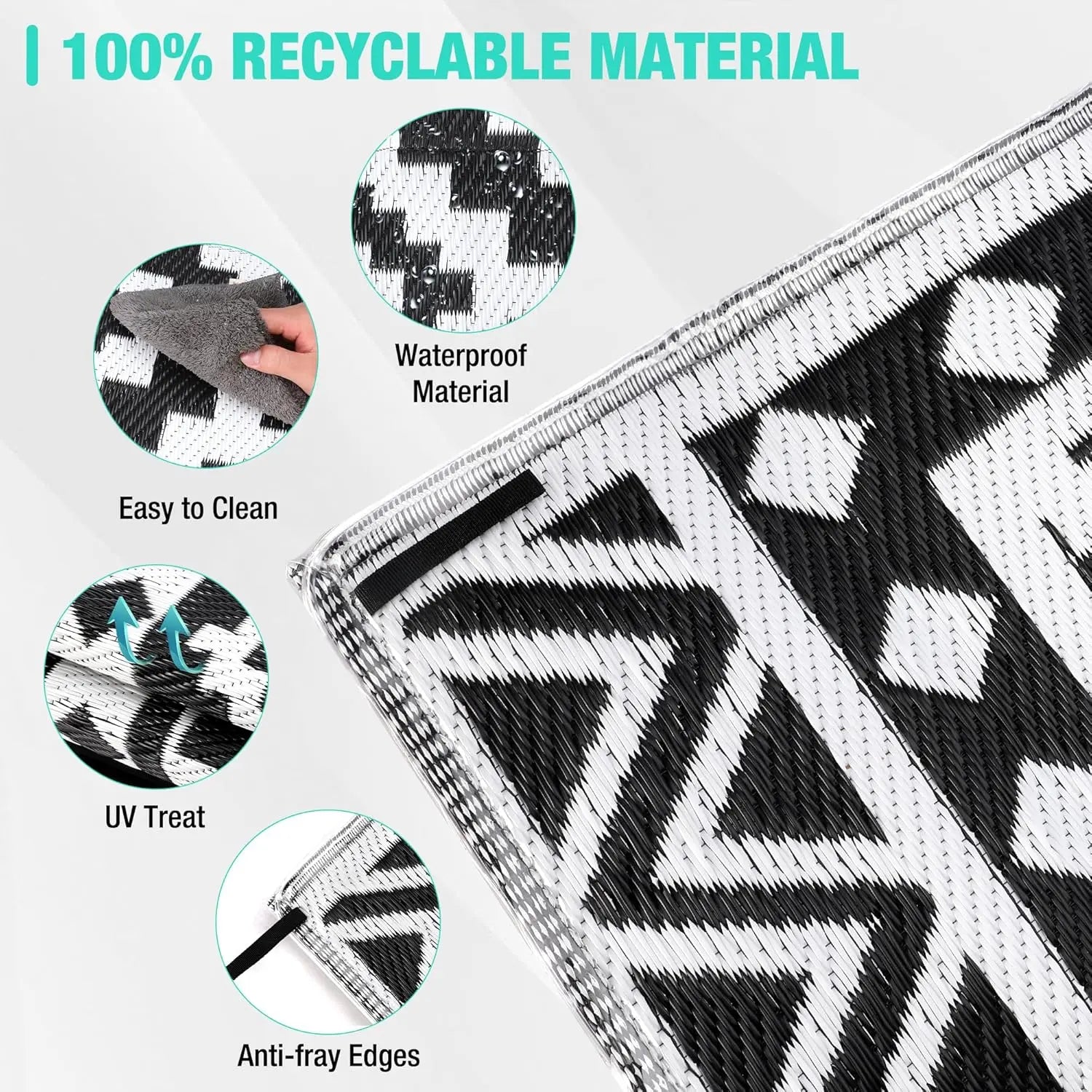 Waterproof 5 x 8 Outdoor Rug
